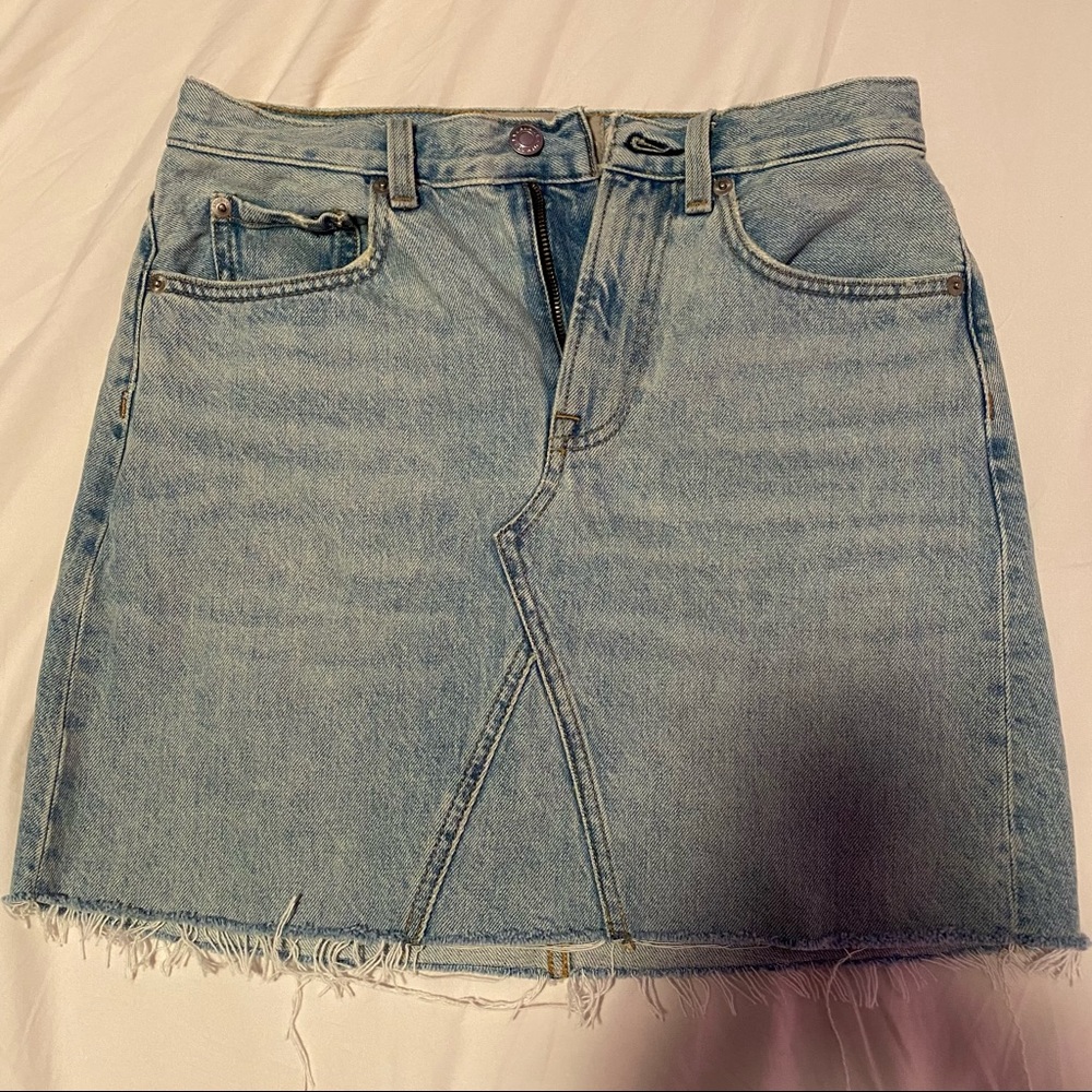 Everlane Reconstructed Denim Skirt Size 26